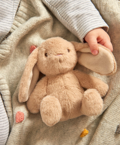 Welcome to the World Small Beanie Toy - Tan Bunny