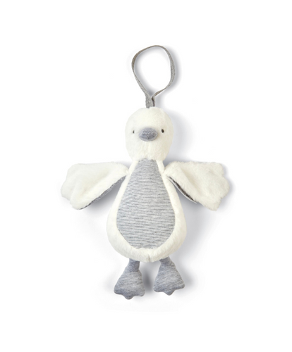 Activity Soft Toy Chime Toy - Duck Grey
