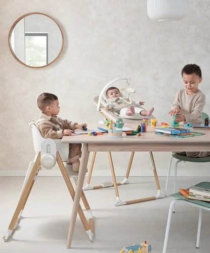 Eno Highchair, Bouncer & Cushion Complete Bundle - Cashmere