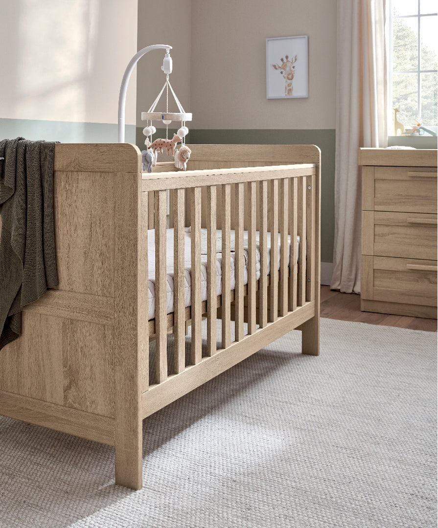 Atlas Cotbed Light Oak Nursery Furniture – Mamas Papas AUS
