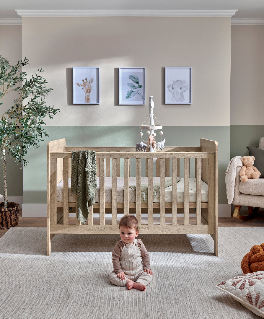Atlas Cotbed Light Oak Nursery Furniture M P AUSTRALIA