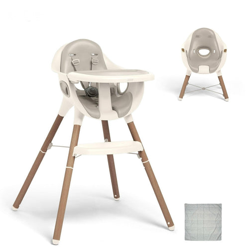 Juice Highchair & Splash Mat Bundle (2 Pieces) - Croissant