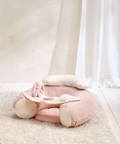 Sit & Play Floor Seat -Welcome to the World Pink