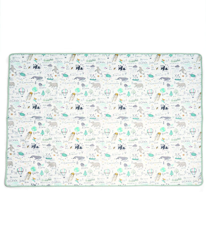 Mamas & Papas Baby Weaning Splash Mat - Happy Planet