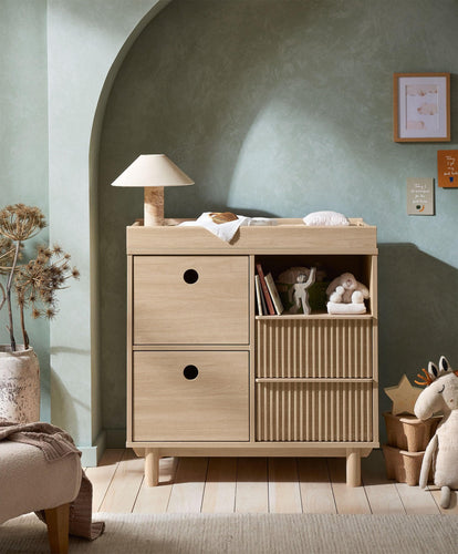 Oska Dresser Changer - Natural Oak (PRE ORDER NOW FOR JAN)